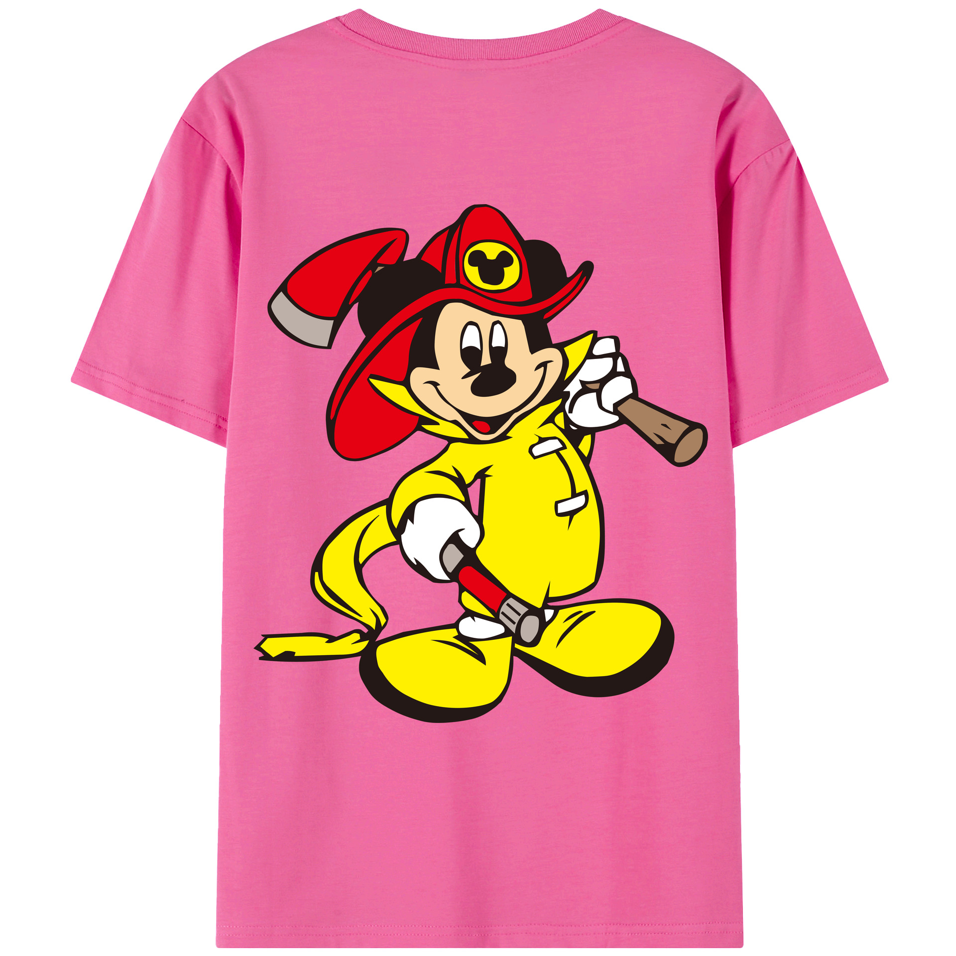 （画像用） ミッキーマウス Mickey Mouse レディース半袖Tシャツ(バックプリント)